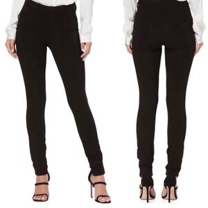 PAIGE Peg Skinny Black Jeans